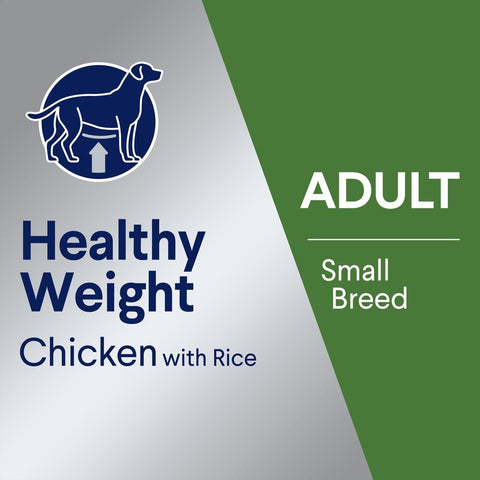 Healthy Weight Small Adult Dry Dog Food Chicken With Rice