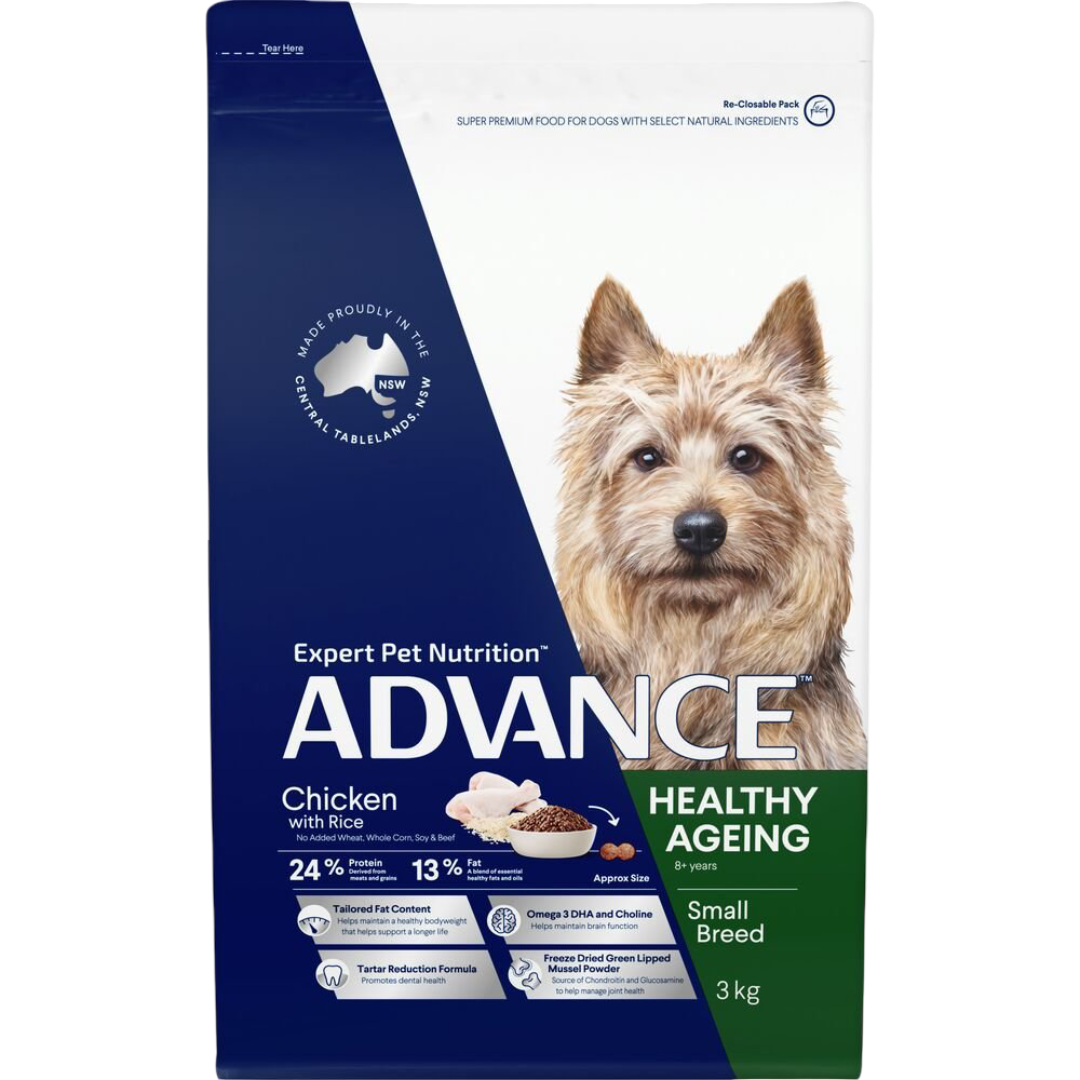 Healthy Ageing Small Adult Dry Dog Food Chicken With Rice