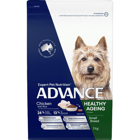 Healthy Ageing Small Adult Dry Dog Food Chicken With Rice