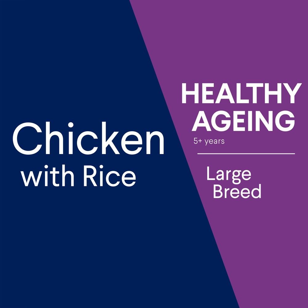 Healthy Ageing Large Adult Dry Dog Food Chicken With Rice