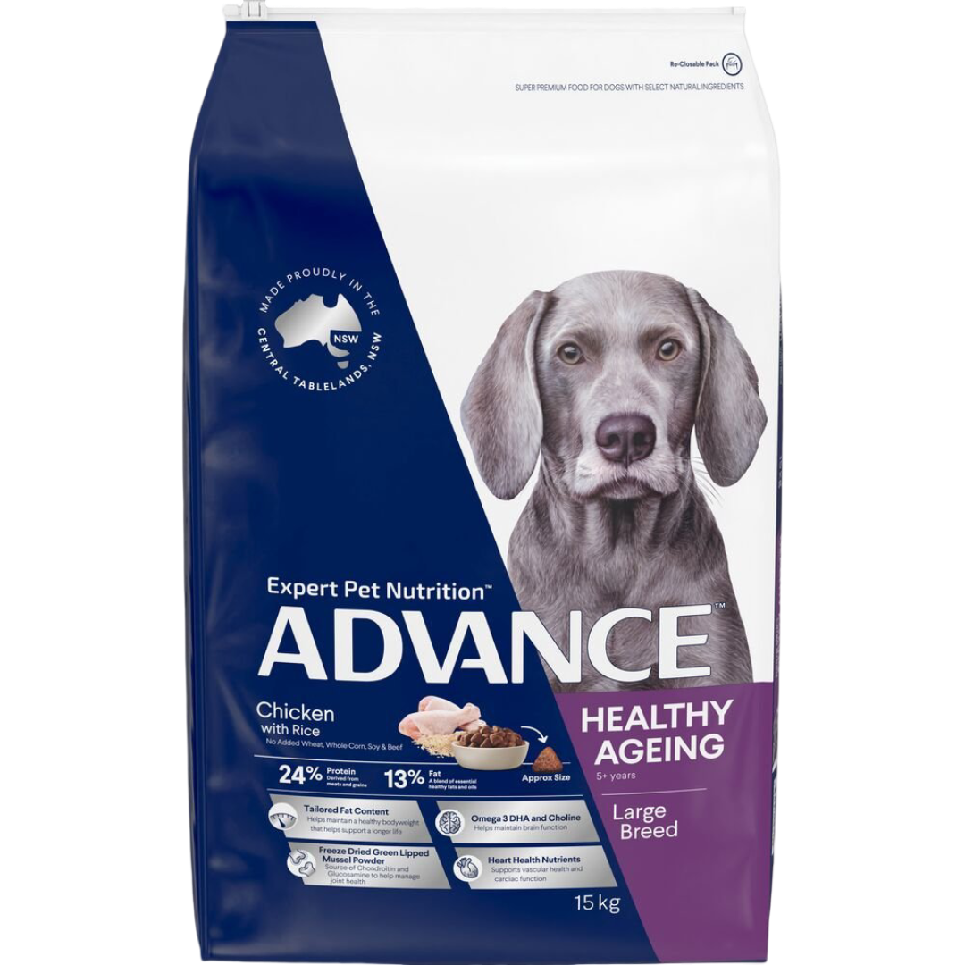 Healthy Ageing Large Adult Dry Dog Food Chicken With Rice