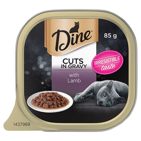 Dine Daily Variety Pack Lamb Gravy Tuna Mornay Cat Food Tray 85gx28