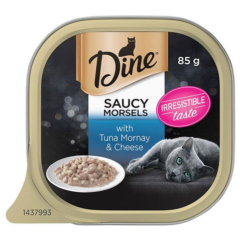 Dine Daily Variety Pack Lamb Gravy Tuna Mornay Cat Food Tray 85gx28