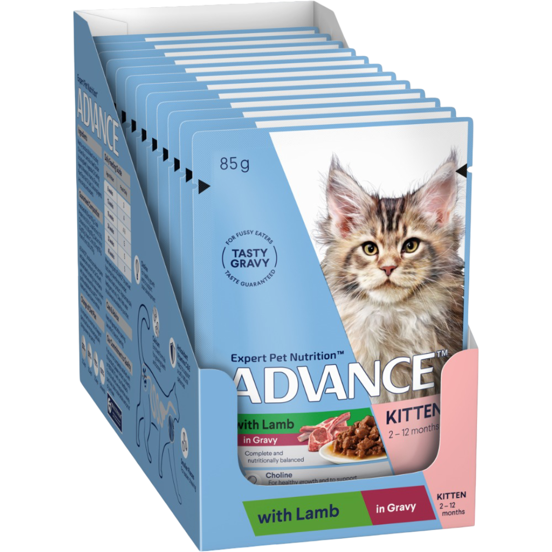 Kitten Lamb In Gravy Wet Cat Food Pouches