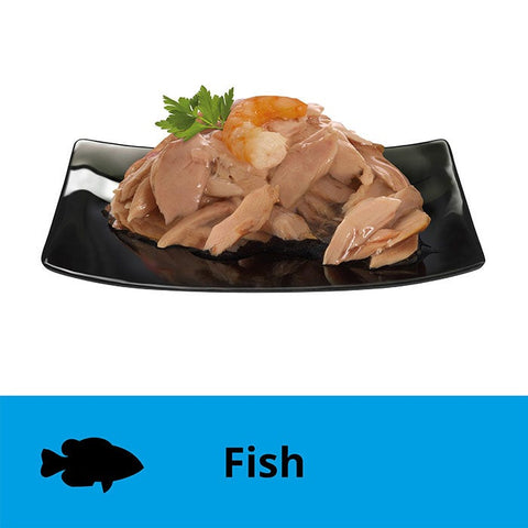 Dine Desire Tuna Fill Prawn in Seafood Sauce Cat Can 85g 6Pack