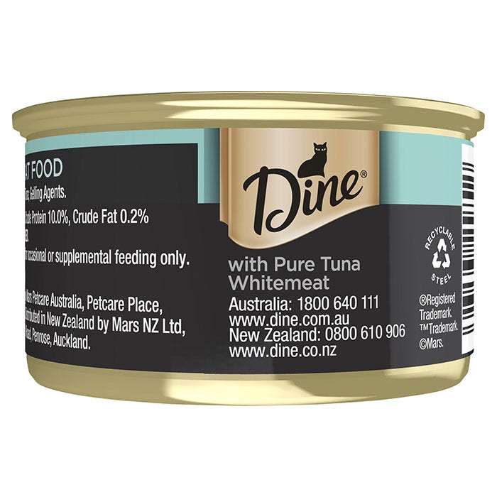 Dine Desire Pure Tuna Whitemeat Cat Food 85gx6