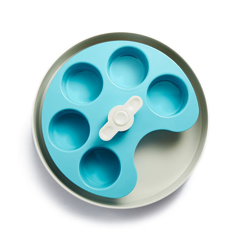 Pet DreamHouse SPIN Interactive Adjustable Slow Feeder Bowl - Cups