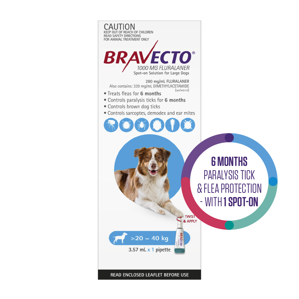 Flea & Tick Spot On For Dogs Blue