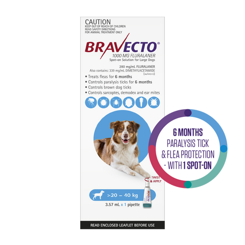Flea & Tick Spot On For Dogs Blue