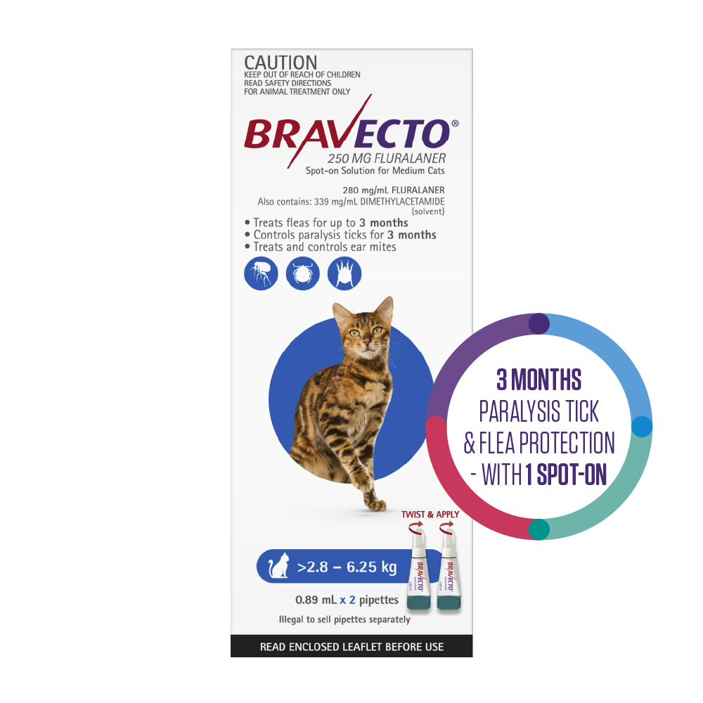 Flea & Tick Spot On For Cats Blue