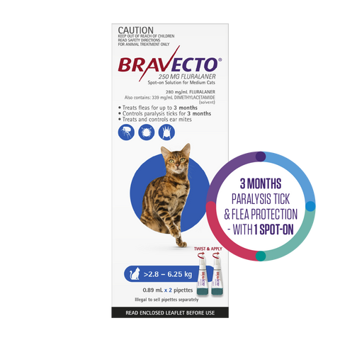 Flea & Tick Spot On For Cats Blue