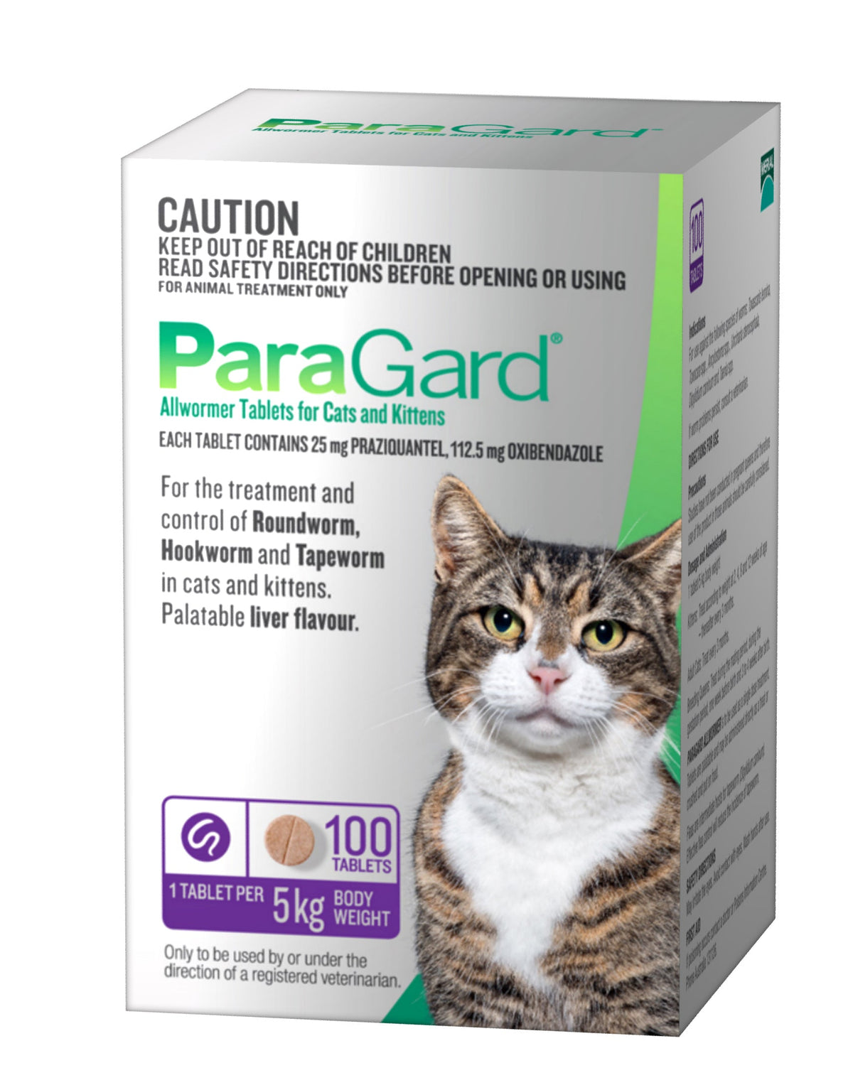 ParaGard Allwormer Tablets for Cats & Kittens - 100 Pack | petsome Pet Supplies