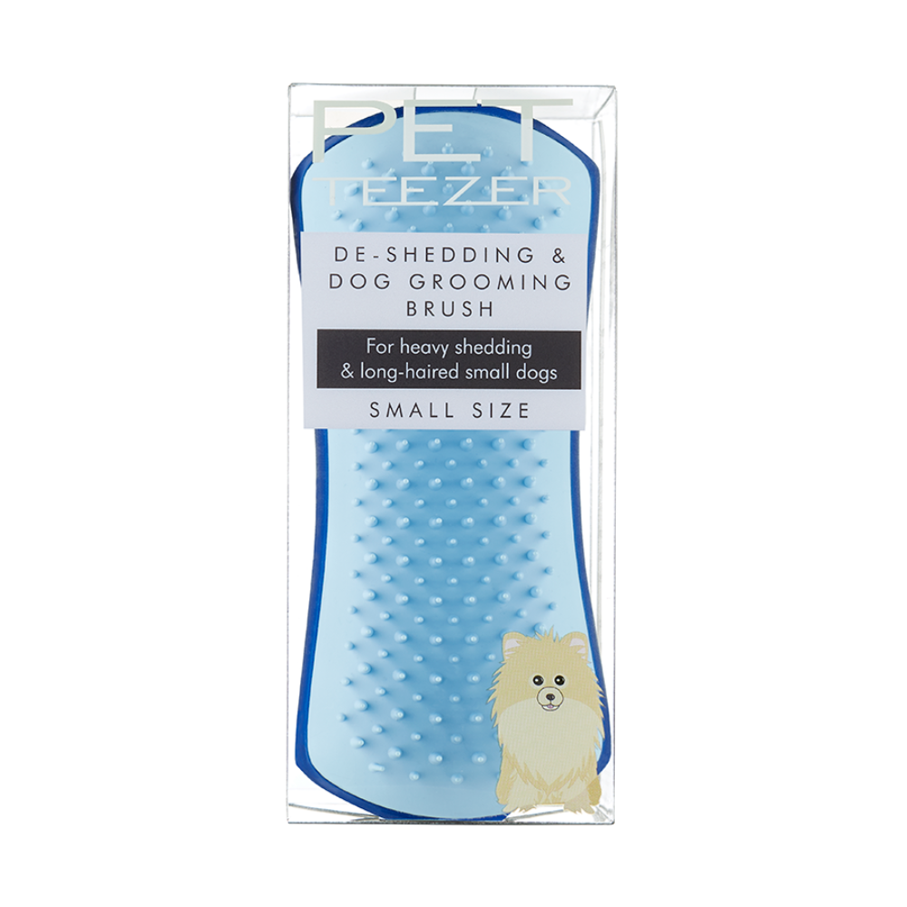 Deshedding Dog Grooming Brush For Small Heavy Shedders Blue