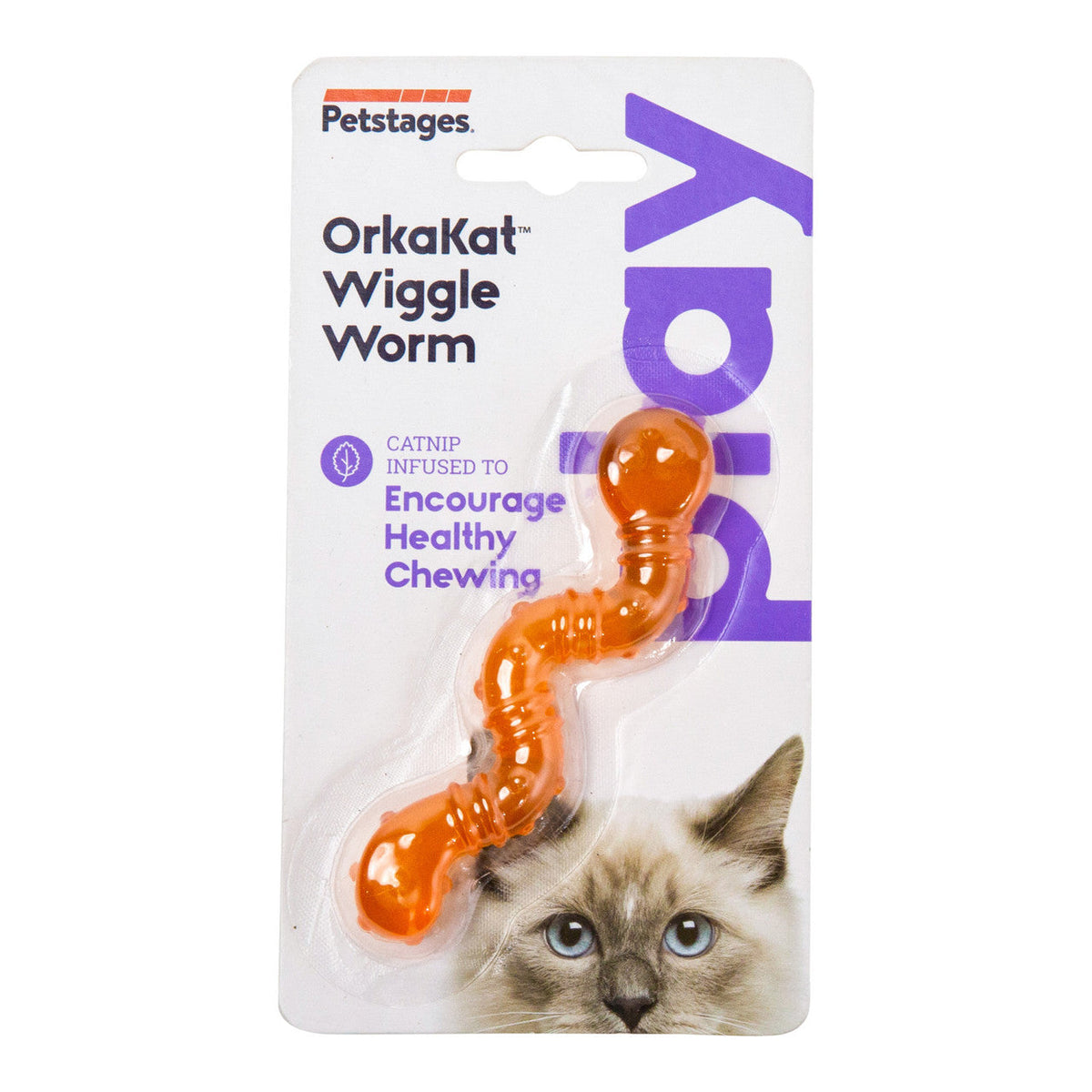 Petstages Catnip Wiggle Worm Toy for Cats