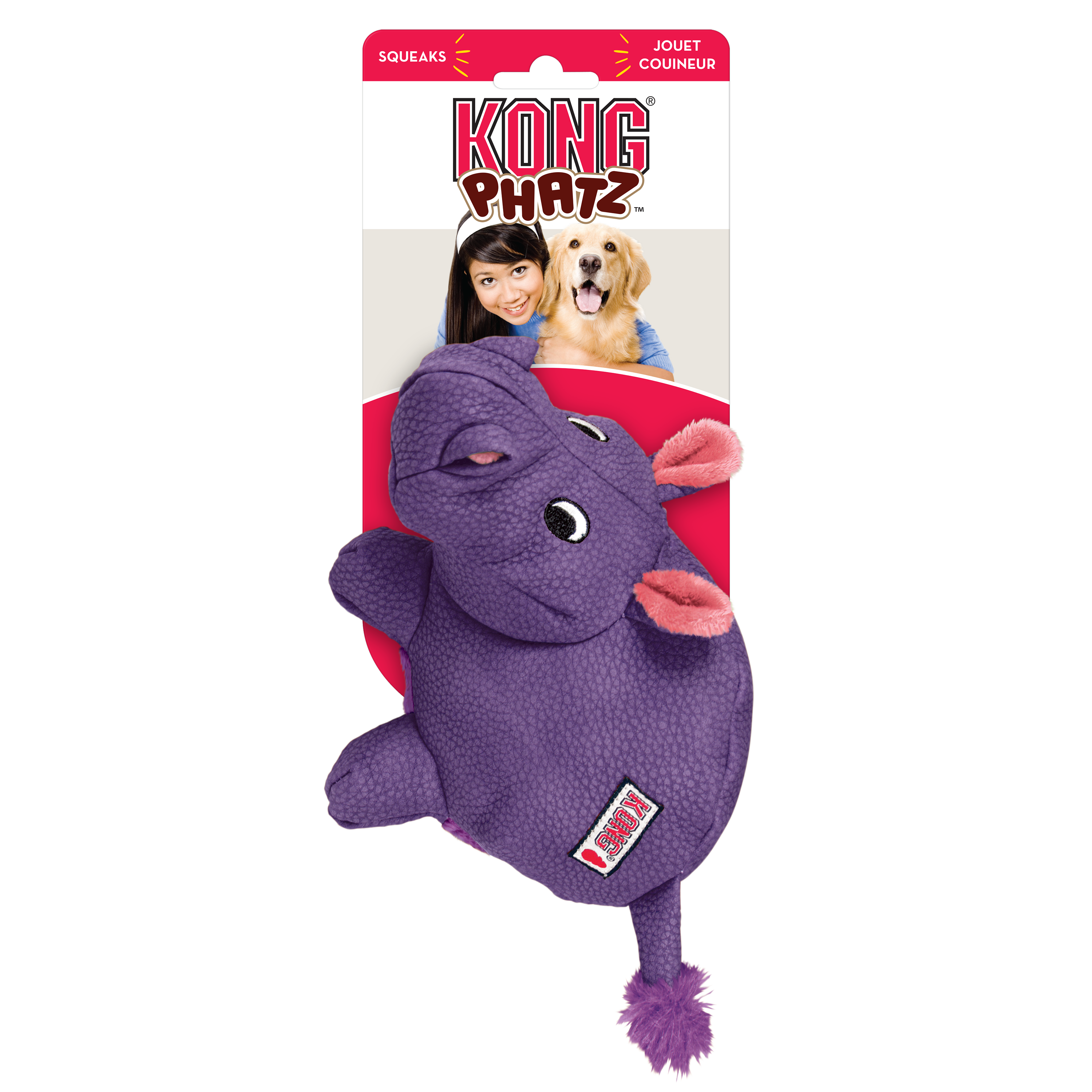 KONG Dog Toys Phatz Hippo 02