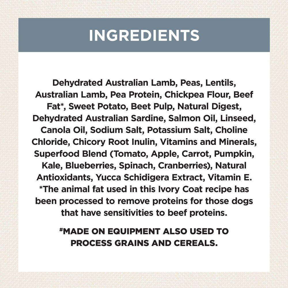 Lamb & Sardine Grain Free Adult Dry Dog Food