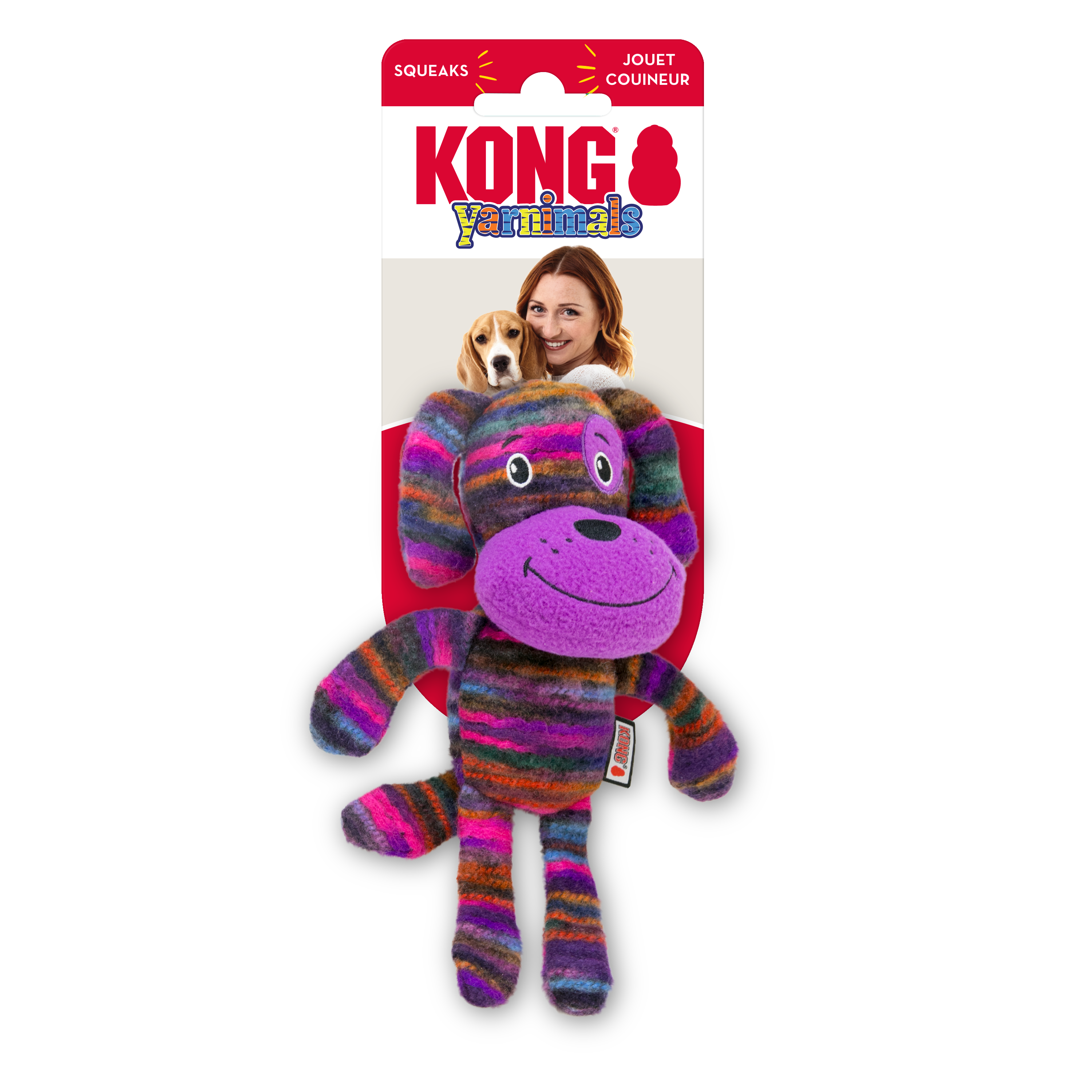 KONG Dog Toys Yarnimals Dog 01