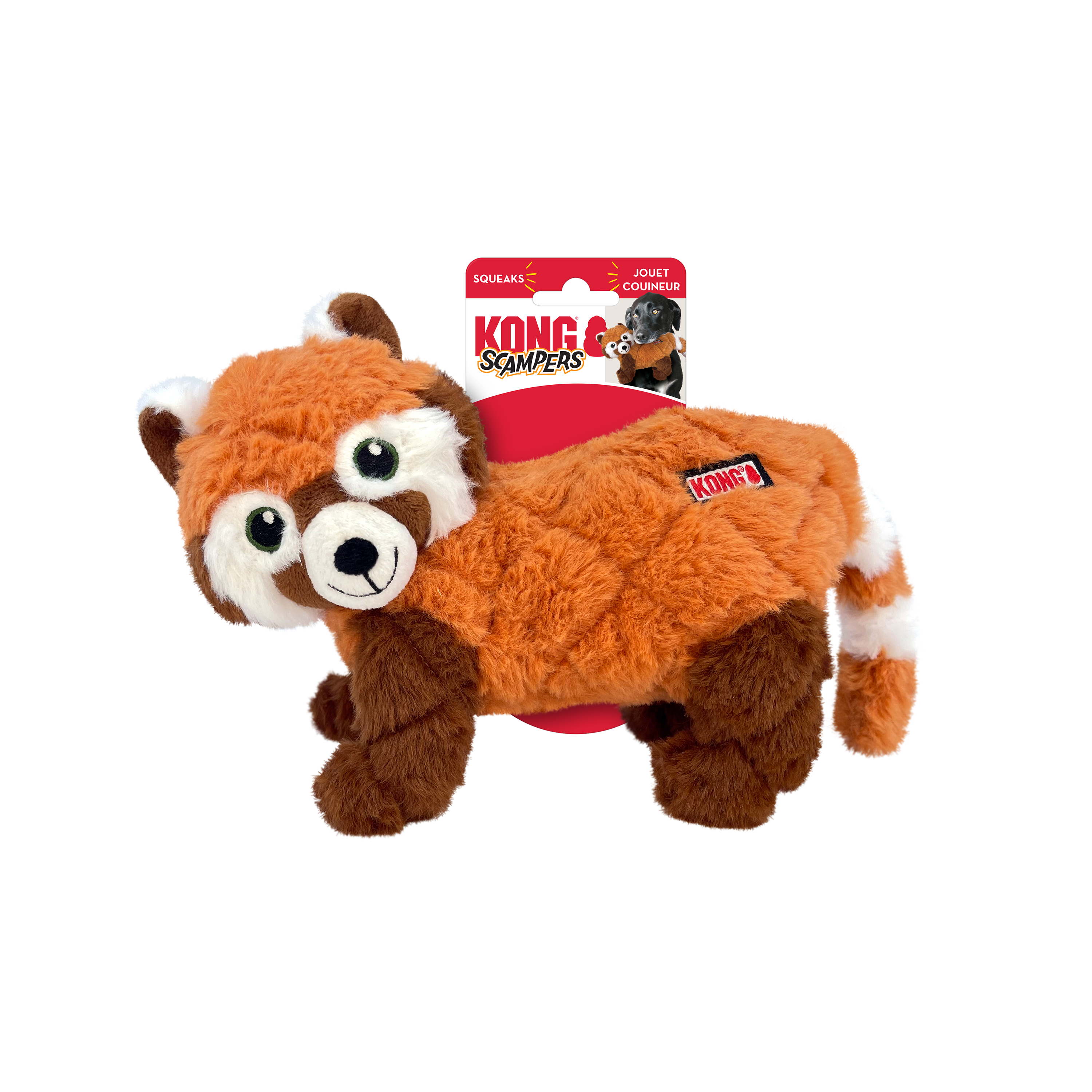 Scampers Red Panda Plush Dog Toy