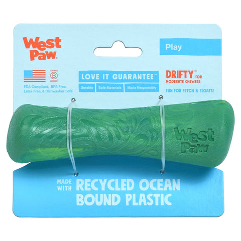 West Paw Seaflex Recycled Plastic Fetch Dog Toys - Drifty