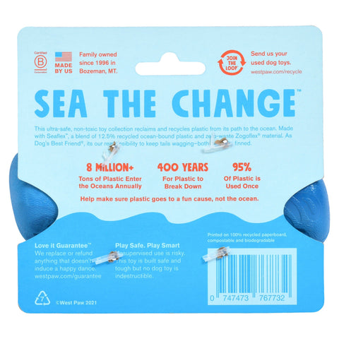 West Paw Seaflex Recycled Plastic Fetch Dog Toys - Drifty