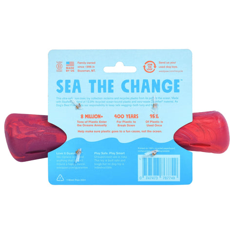 West Paw Seaflex Recycled Plastic Fetch Dog Toys - Drifty