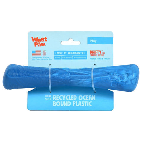 West Paw Seaflex Recycled Plastic Fetch Dog Toys - Drifty