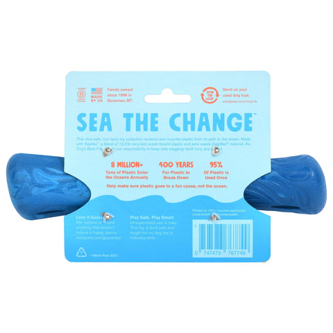 West Paw Seaflex Recycled Plastic Fetch Dog Toys - Drifty