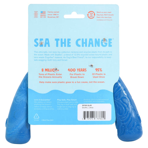 West Paw Seaflex Recycled Plastic Tug Dog Toys - Snorkl