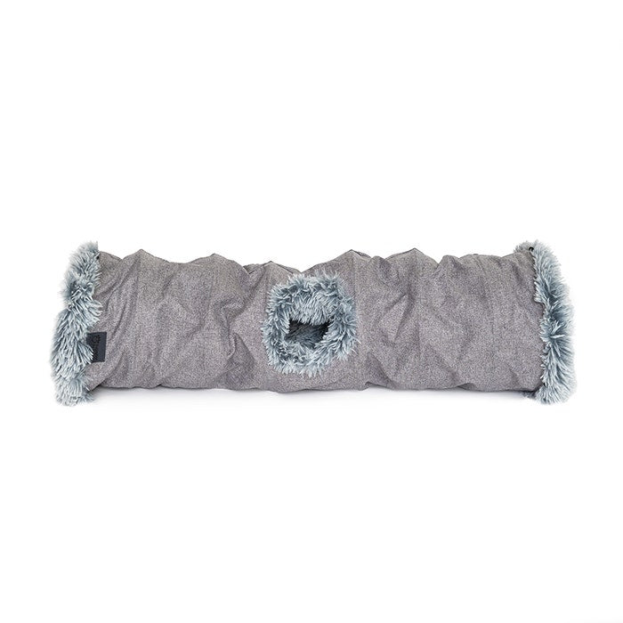 Superior Pet Luxe Cat Tunnel Dove Grey 100x30x30cm