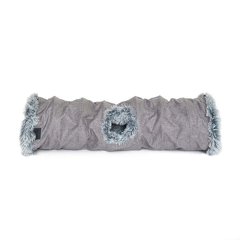 Superior Pet Luxe Cat Tunnel Dove Grey 100x30x30cm