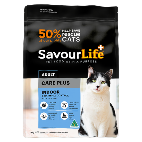 Indoor And Hairball Control Care Plus Chicken Adult Dry Cat Food