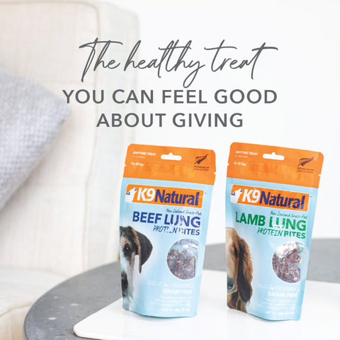 K9 Natural Treats Lamb Lung Protein Bites