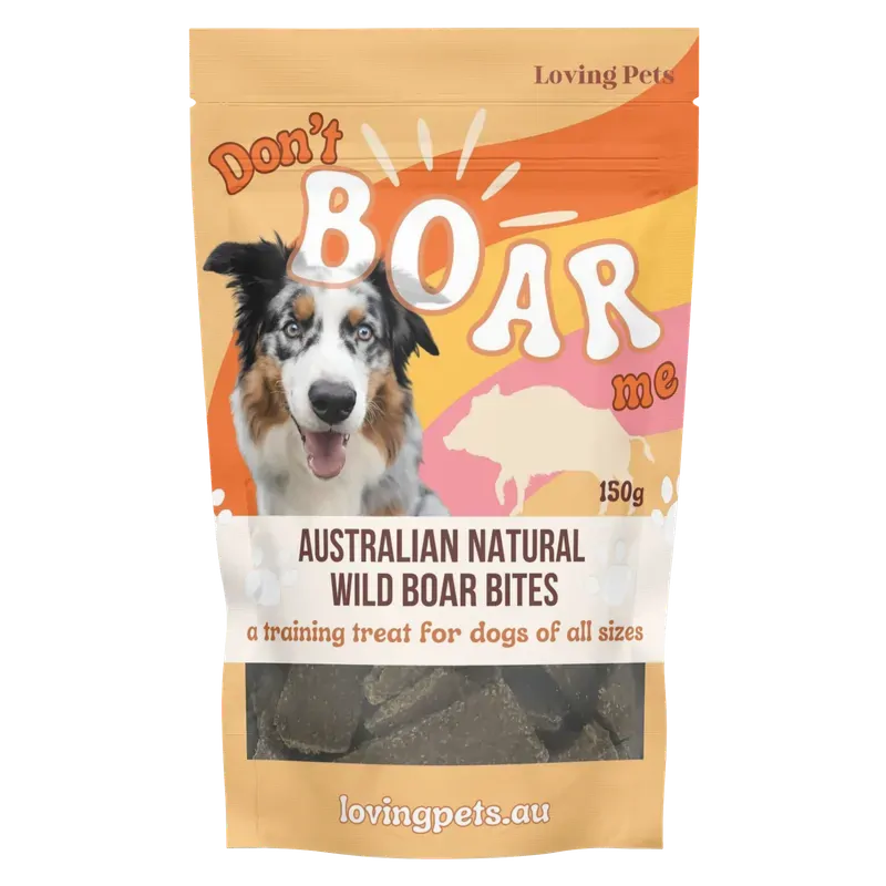 Loving Pets Don't Boar Me Australian Natural Boar Bites Dog Treats 150g