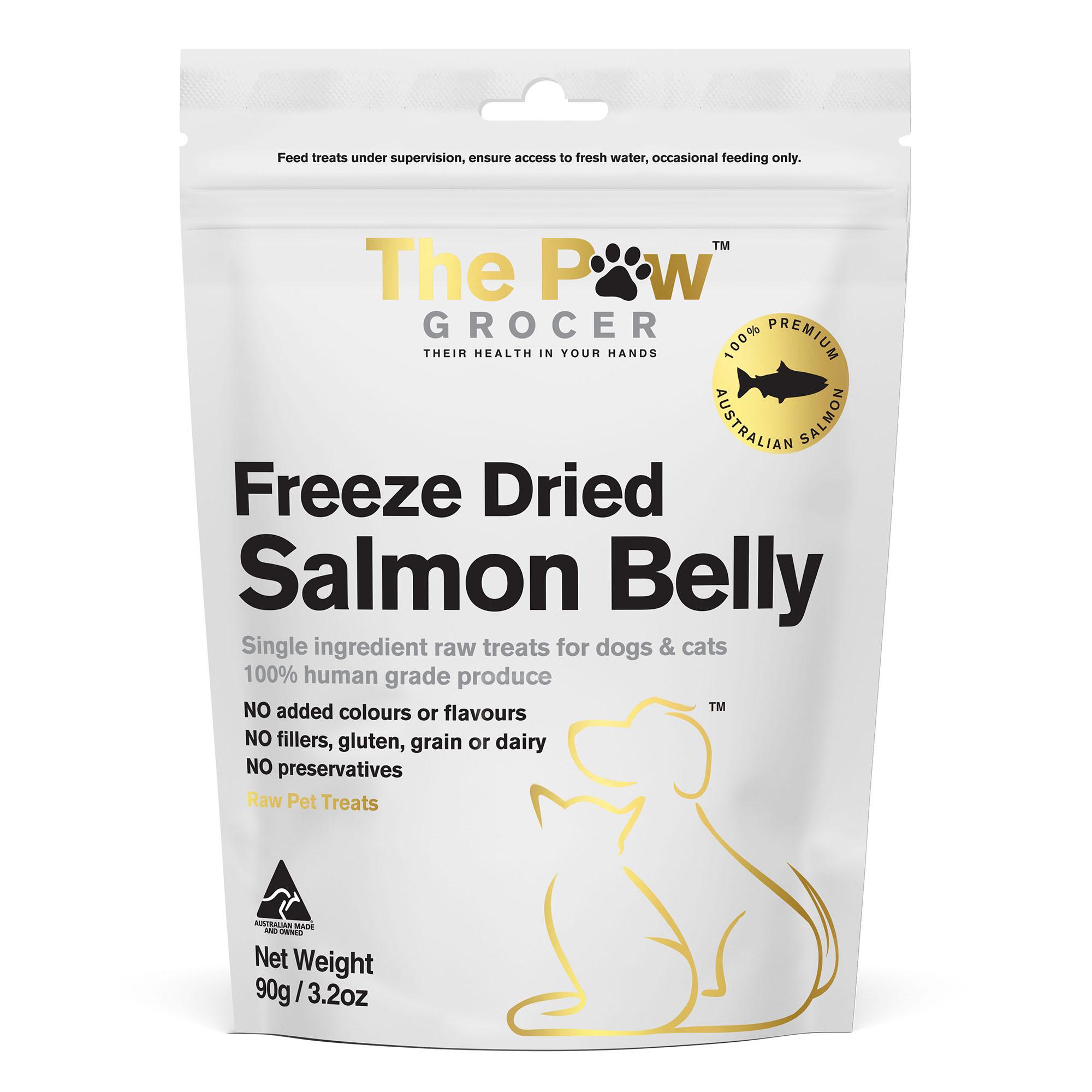 The Paw Grocer Freeze Dried Dogs & Cats Treats Salmon Belly - 90g | petsome Pet Supplies