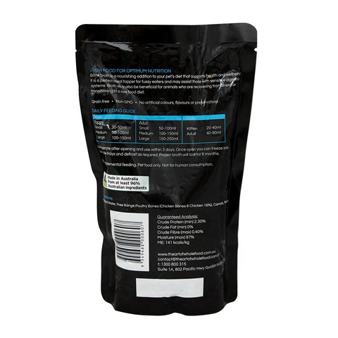 The Art of Whole Food Australian Chicken Bone Broth for Pets 500ml