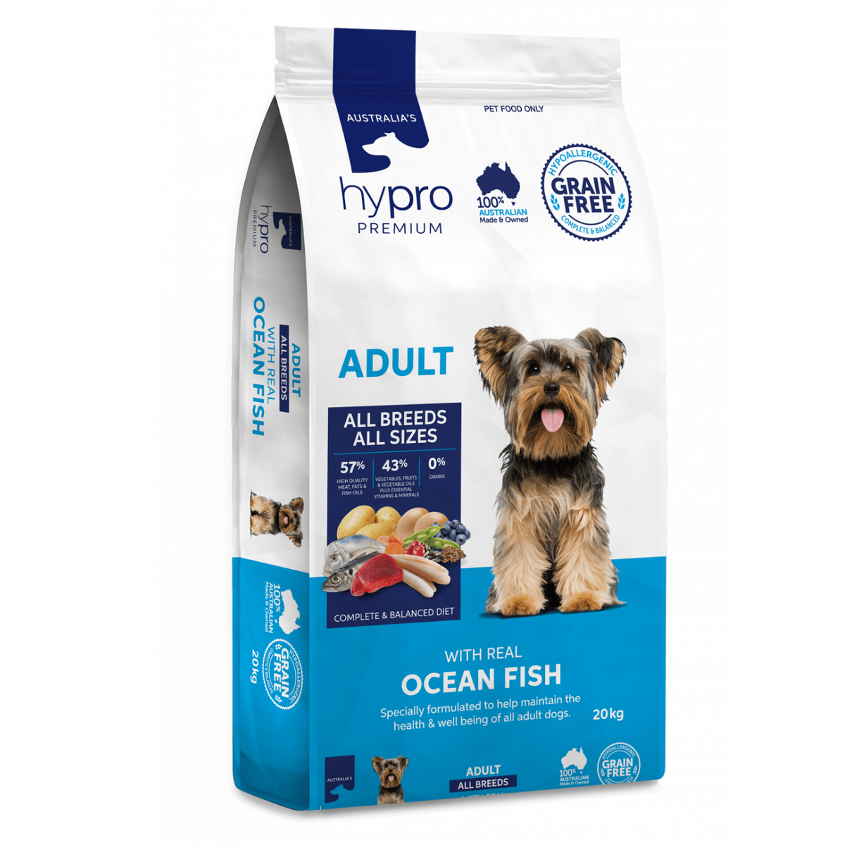 Hypro Premium Dry Dog Food Grain Free Ocean Fish