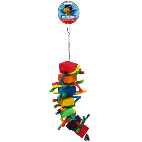 Cheeky Bird Block & Rope with Bell