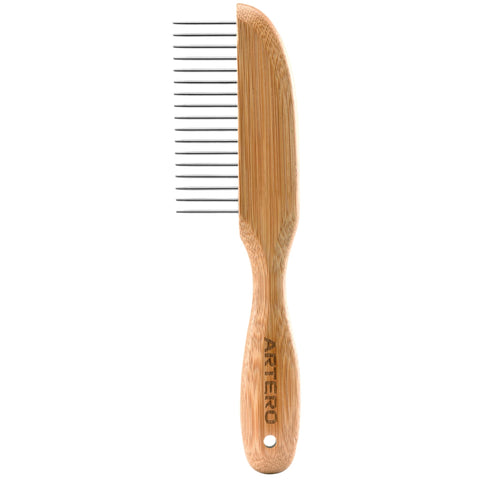 Artero Nature Collection Wide 17 Pin Wooden Poodle Comb
