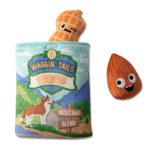 Fringe Studio Plush Burrow Dog Toy - Waggin' Tails Trail Mix