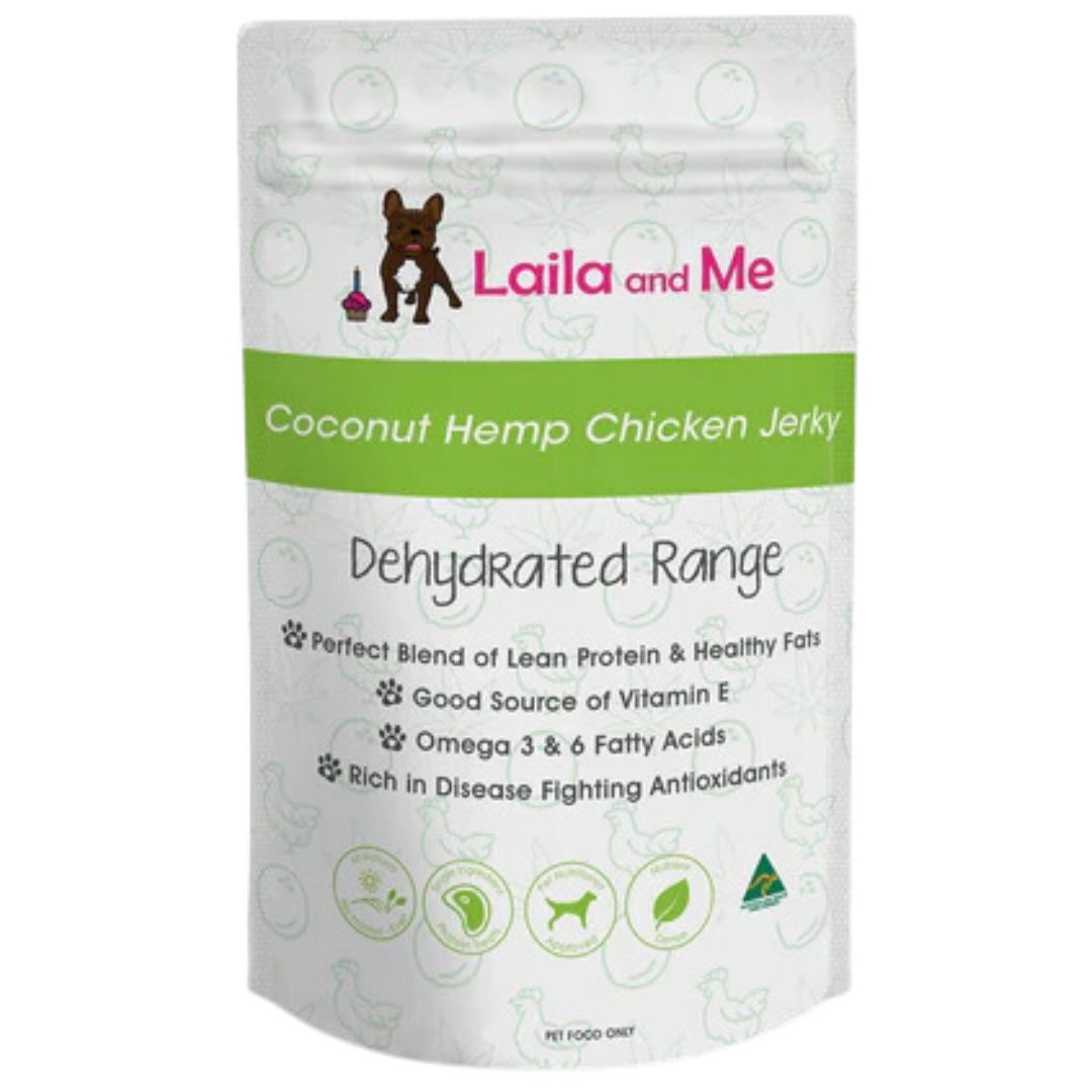 Laila & Me Dehydrated Range Dog Treats Coco And Hemp Chicken - 200g  | petsome Pet Supplies