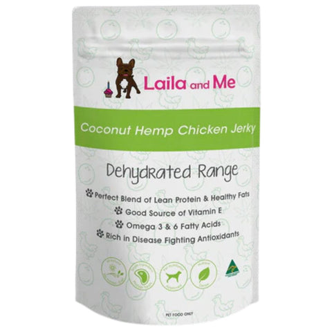 Laila & Me Dehydrated Range Dog Treats Coco And Hemp Chicken - 200g  | petsome Pet Supplies