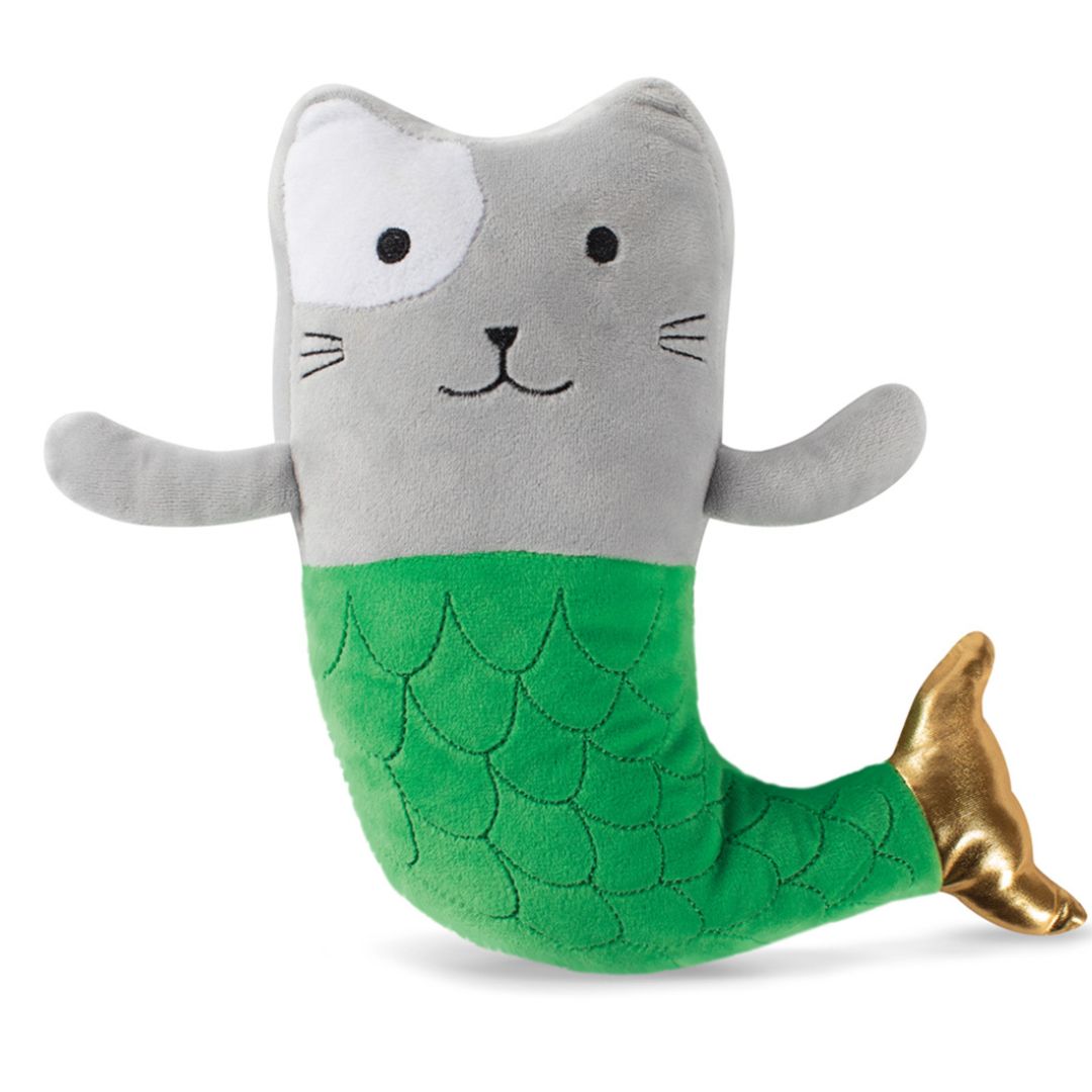Fringe Studio Plush Squeaker Mercat Mermaid Cat Dog Toy