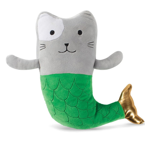 Fringe Studio Plush Squeaker Mercat Mermaid Cat Dog Toy