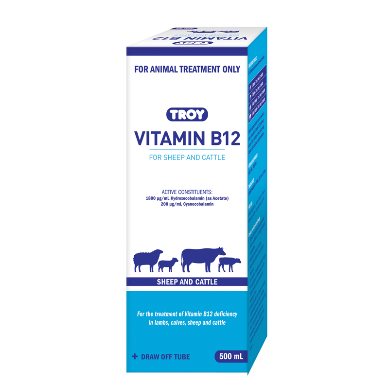 TROY Vitamin B12 for Sheep and Cattle - 500ml | petsome Pet Supplies