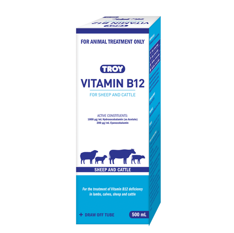 TROY Vitamin B12 for Sheep and Cattle - 500ml | petsome Pet Supplies