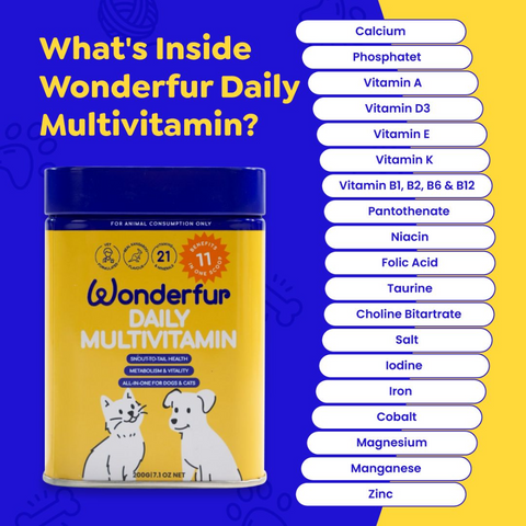 Daily Multi Vitamin Powder For Dogs And Cats