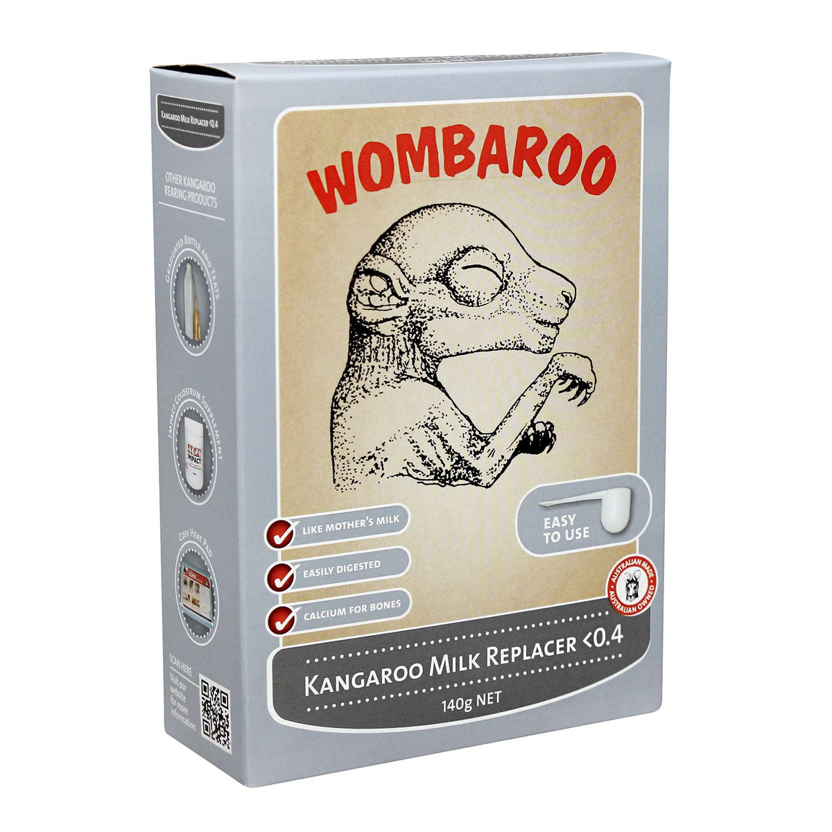 Wombaroo Kangaroo Milk Replacer <0.4 140g