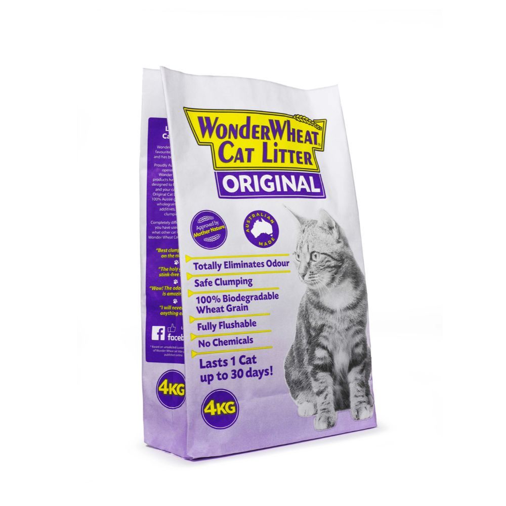 Wonder Wheat Natural Cat Litter 4kg***