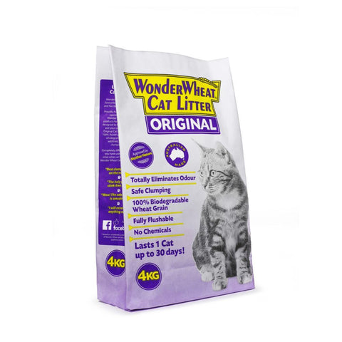 Wonder Wheat Natural Cat Litter 4kg***