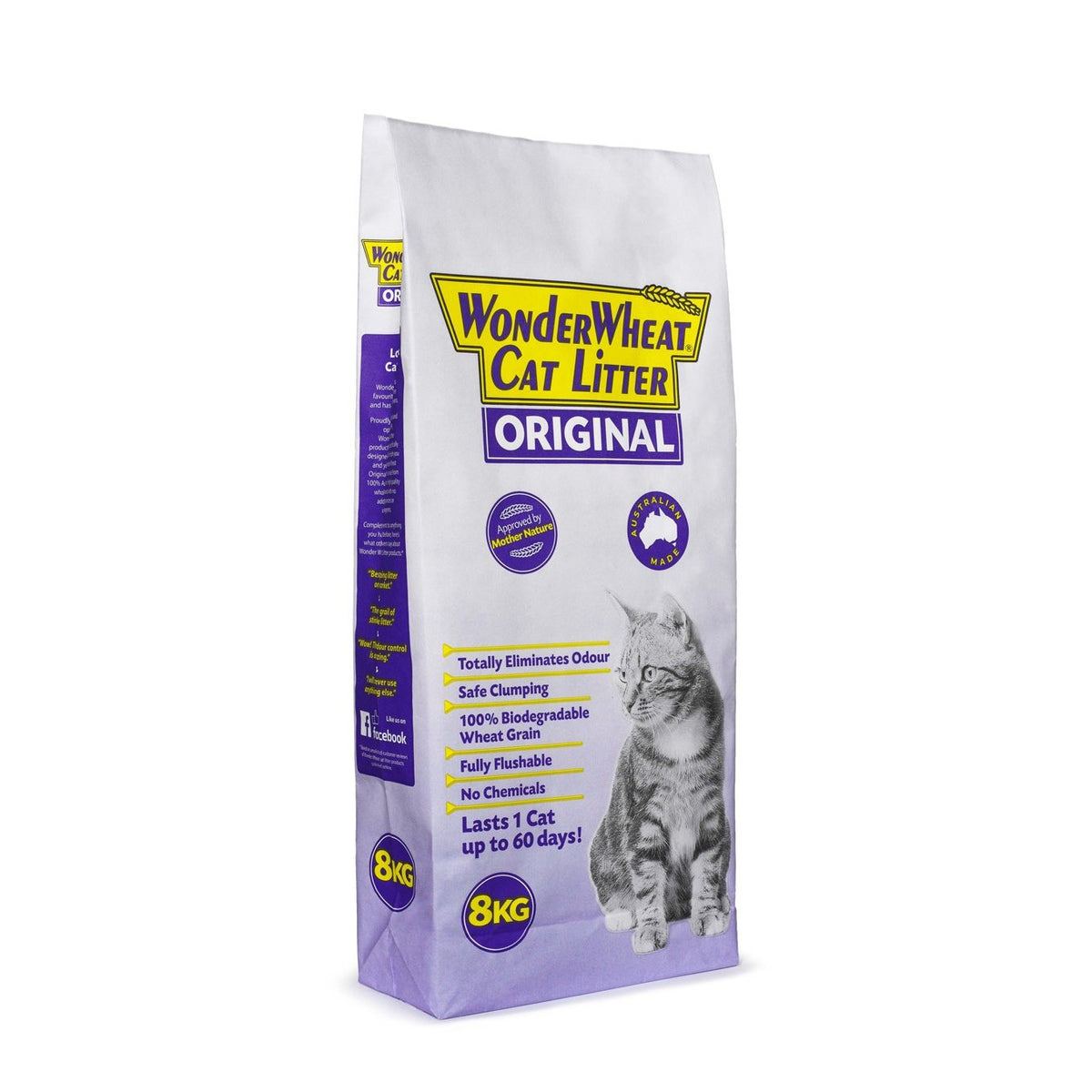 Wonder Wheat Natural Cat Litter 8kg